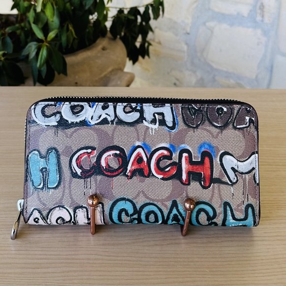 Coach X Mint + Serf City Tote In Signature Canvas & Wallet SV/Khaki Mult…NWT - Picture 7 of 10